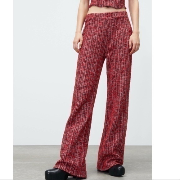 ZARA Texture High Waist Pants  5584/002 - Picture 8 of 9